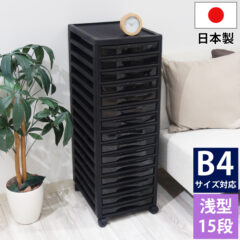 書類収納チェスト B4サイズ 浅型15段