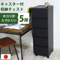 壁付収納チェスト 5段